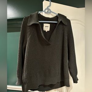 Aerie Knit Collared Sweater
